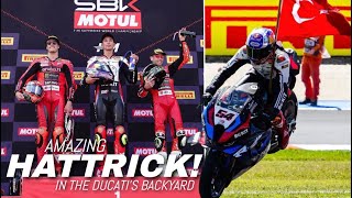 MASTERCLASS Toprak Razgatlioglu Made a Perfect Wins in Misano WSBK Race toprakrazgatlıoğlu sbk [upl. by Auginahs]