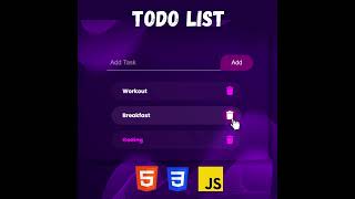 Create a ToDo List App Using HTML CSS And JavaScript in 10min The video now is on the channel [upl. by Origra557]