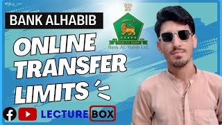 Bank Al habib online transfer limit net banking transfer limit [upl. by Jean-Claude279]