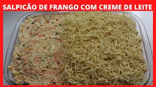 SALPICÃO DE FRANGO COM CREME DE LEITE  SUPER FÁCIL  Lana Brasil receitas [upl. by Kendre444]