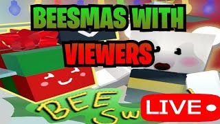 🔴LIVE🔴 Beesmas with viewers Roblox Bee Swarm Simulator [upl. by Annorah]