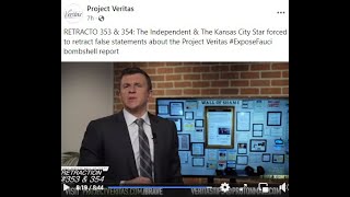 PROJECT VERITAS GETS RETRACTIONCAN NEVER RETRACT ME SAYING OKEEFES COMMENTS ARE FRAUDULENT [upl. by Sandi]