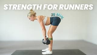 35 Minute Strength for Runners Workout Most Important Exercises to Run Faster and Prevent Injury [upl. by Harbird152]