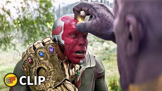 Thanos Kills Vision  Thanos Uses Time Stone  Avengers Infinity War 2018 IMAX Movie Clip HD 4K [upl. by Dhaf]