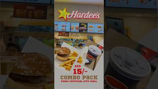 Eyy Banane 🔥 Hardees burger combo AED 15 trendingshorts youtubeshorts shortsfeed [upl. by Hars]