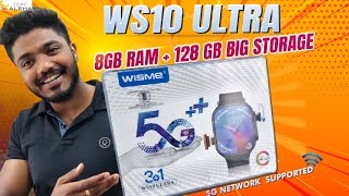 WS10 Ultra  Smartwatch ka BAAP 😱 5G Net  8GB Ram  128 GB Storage 🔥🔥✅ [upl. by Caressa]