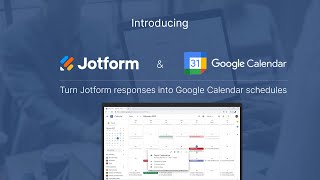 How to integrate JotForm with a Google Calendar [upl. by Hsirehc929]