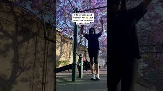 1 of The Jacaranda spot from Australia travel youtubeshorts australia jacaranda solotrip [upl. by Rocray]