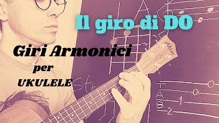 GIRI ARMONICI per UKULELE 1 giro di DO [upl. by Frydman559]