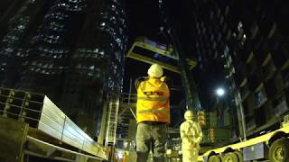 Melbourne Metro Early Works Eilbeck Tunnelling Site Cranes [upl. by Yrkcaz]