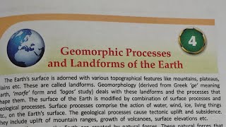 Ch 4 Geomorphic Processes and Landforms Class9 Physical Geography English medium SchoolWBBSE [upl. by Martineau]