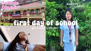 college diaries first day of school vlog ₊˚⊹ᰔ  freshmen grwm ౨ৎ [upl. by Callie455]