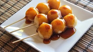 Mitarashi Dango Recipe Japanese Cooking 101 [upl. by Cira]