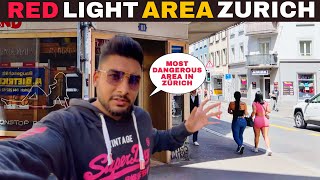 Zurich RED LIGHT AREA In Langstrasse Nightlife Switzerland  First Impression Of Zurich 🇨🇭 [upl. by Ahseram]