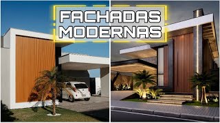 40 FACHADAS DE CASAS MODERNAS  TENDÊNCIA 2024 DE FACHADAS CONTEMPORÂNEAS  DICAS E IDEIAS [upl. by Cheke]