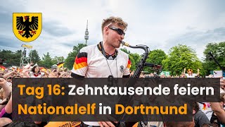 Zehntausende feiern Nationalelf in Dortmund [upl. by Relyhs]