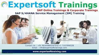 SAP S4HANA Service Training  SAP S4HANA Service Management SM Training  SAP S4HANA CS Training [upl. by Yseulte]