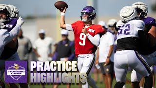 Vikings Training Camp Highlights  August 3 [upl. by Hayward]