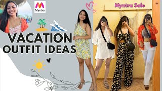 What to wear to the beach  Beach vacation outfit ideas 2024  Myntra Sale Haul  Sakshi Singhania [upl. by Nomyad]