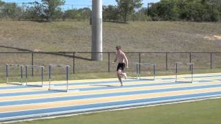 110m hurdles training Florida 9th April 2013 [upl. by Cantone431]