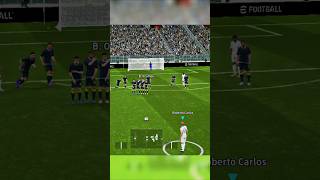 Roberto Carlos free kick outstanding ☠️😱☠️💀🎯 efootball freekick robertocarlos roberto gameplay [upl. by Wakeen100]