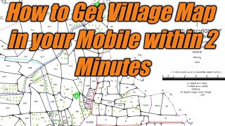 How to get Village Map with Survey Numbers  Village Map in mobile Phone [upl. by Durward]