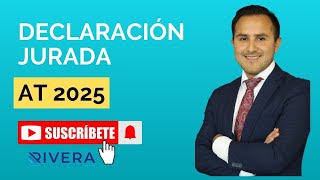 Declaraciones Juradas AT 2025 [upl. by Nnaeiluj]