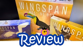 Wingspan Nesting Box  Unboxing and Review  Including European Oceania amp Asia Expansions [upl. by Gauntlett]