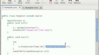 Java Applet Tutorial 8 Calling Javascript [upl. by Acemahs773]