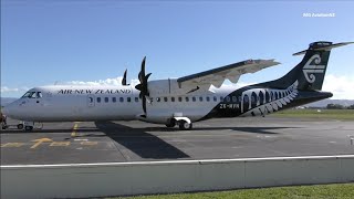 Air New Zealand ATR 72 600 Takeoff Gisborne Airport [upl. by Vitkun]