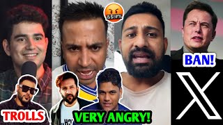 YouTubers are VERY ANGRY 🤬 Samay Raina TROLLS Badshah Twitter BANNED Rajat Dalal CASE [upl. by Arual]