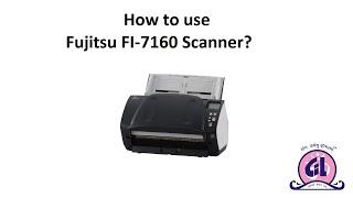 How to use Fujitsu FI7160 Scanner [upl. by Ahsetra]