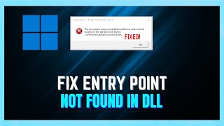 How to Fix The Procedure quotEntry Point Not Found Dynamic Link Libraryquot Error In Windows 111087 [upl. by Llewen]