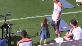 Robin van Persie takes the kids to Holland training [upl. by Lonnie]