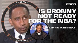 First Take addresses LeBronBronny nepotism criticism MUST BE EARNED NOT GIVEN  Kendrick Perkins [upl. by Erlina455]