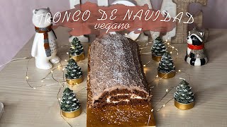 TRONCO DE CHOCOLATE VEGANO para NAVIDAD [upl. by Firestone]