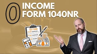 Can I fill out a zero income on 1040 NR [upl. by Amrita]