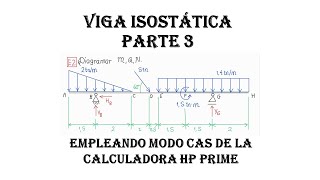 VIGA ISOSTÁTICA PARTE 3 EVALUACIÓN DE PUNTOS PARA GRAFICAR CON LA CALCULADORA HP PRIME [upl. by Ahsatniuq]