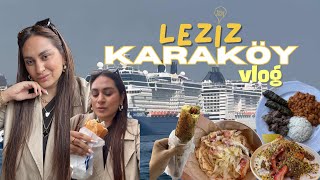 KARAKÖY LEZZETLERİ😋  karaköy’de neler yedik İstanbul vlogu deniz manzaralı otelim [upl. by Shore986]