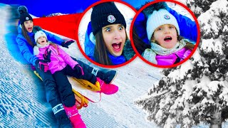 VLOG INTERA GIORNATA sulla NEVE con AURORA e LUDOVICA ☃️ •day 3• [upl. by Oinesra]