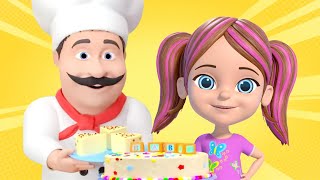 Pat A Cake Song Nursery Rhymes and Cartoon Videos for Kids [upl. by Laddy489]