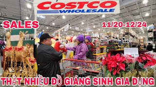 COSTCO WHOLESALE THÁNG 12 NHIỀU ĐỒ GIÁNG SINH ĐỒ GIA DỤNG GIẢM GIÁ ĐỢT GIẢM GIÁ 1120 TỚI 1224 [upl. by Chenay]