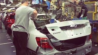 Toyota Camry Production [upl. by Annirtak984]