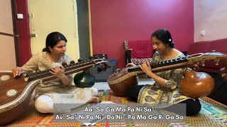 Neelambari Jatiswaram  Veena Lesson  Rajyashree Josyer Shrikanth [upl. by Imot]