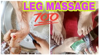 Asmr sound🔥Amazing Leg Massage for Relax mind [upl. by Ulund]