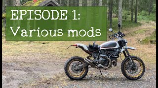 Ducati Scrambler Desert Sled mods 1 Various [upl. by Adamsen]