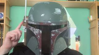 Review Boba Fett Black Series Electronic Helmet [upl. by Eelrebmyk]