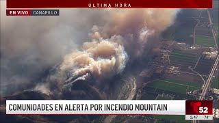 Órdenes e evacuación por incendio Mountain que ha quemado casas en Camarillo y Moorpark [upl. by Milford]