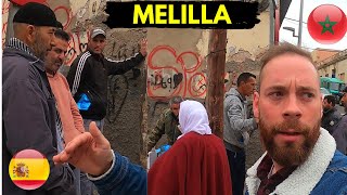 TODOS me miran RARO en este BARRIO PELIGROSO de Melilla 🇪🇸🇺🇸 [upl. by Judus]