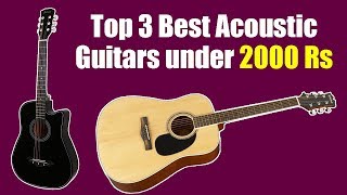 Top 3 Best Acoustic Guitars to Buy under 2000 Rs in India Online [upl. by Kauffman]